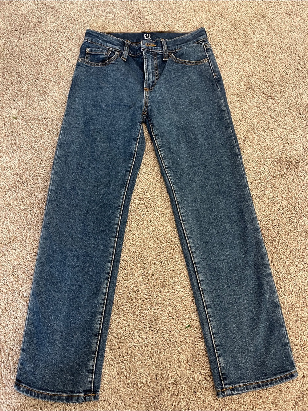 GAP Boys Straight Leg Jeans in Medium Blue Denim
